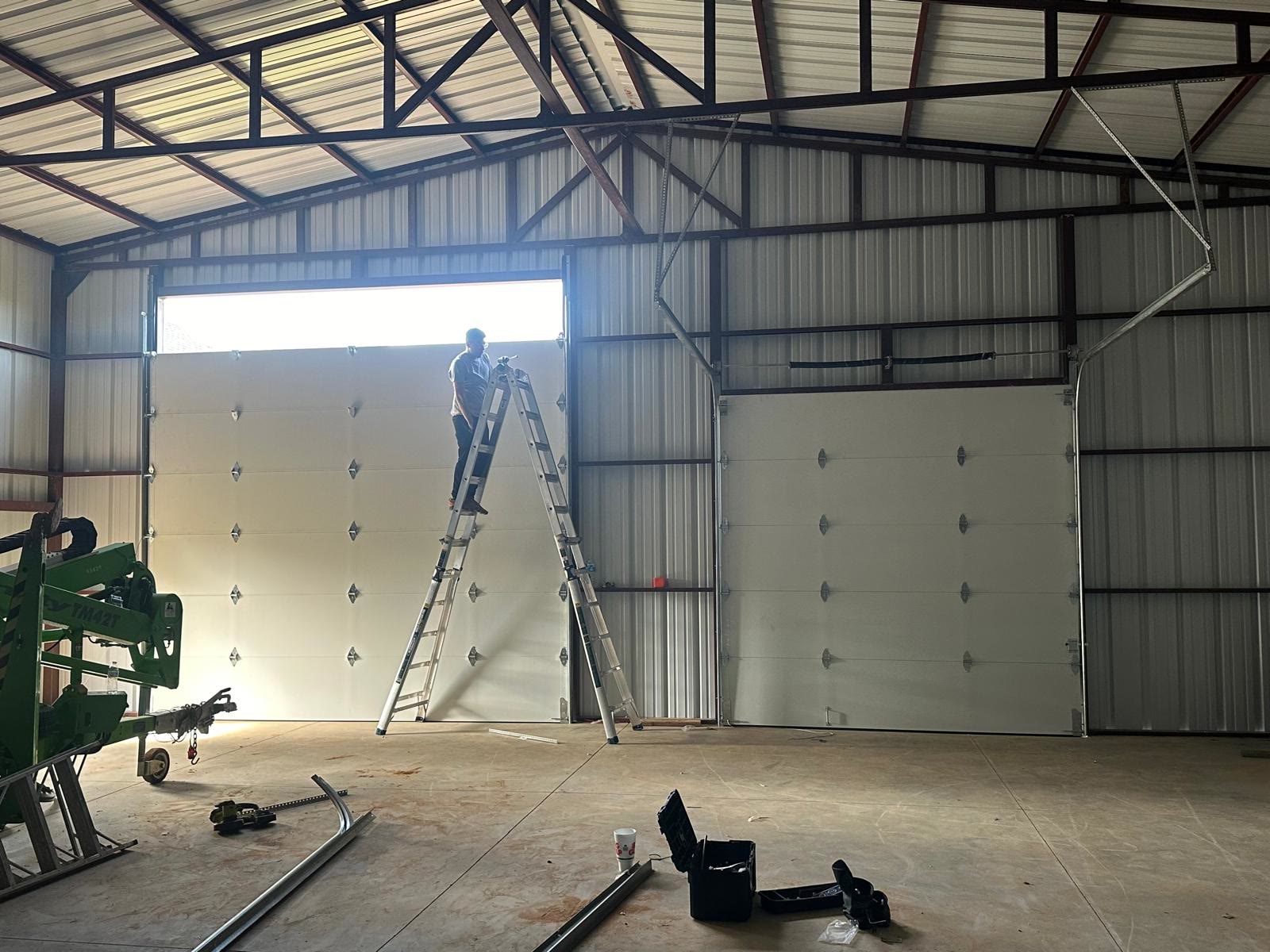 Commercial garage door installation by Infinity Garage Door Repair